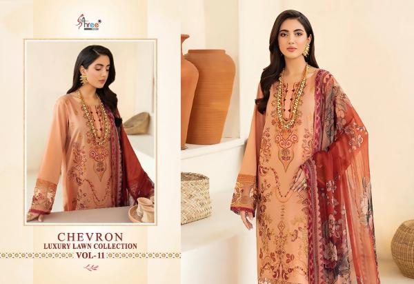 Shree Chevron Luxury Lawn Collection 11 Pakistani Suits Collection